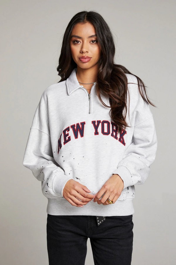 Blaze York Splatter Paint Half Zip