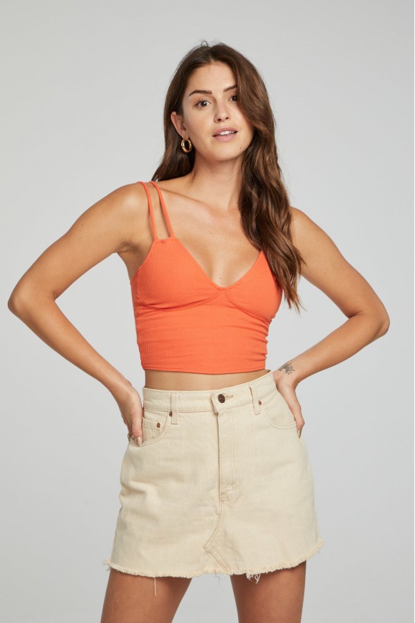 Strand Crop Rib Tank