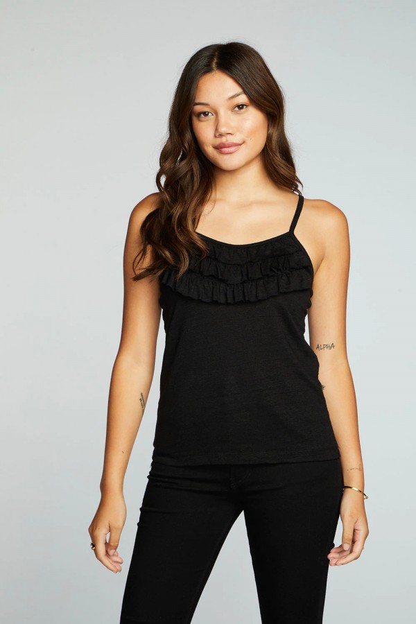 Strappy Ruffle Tank
