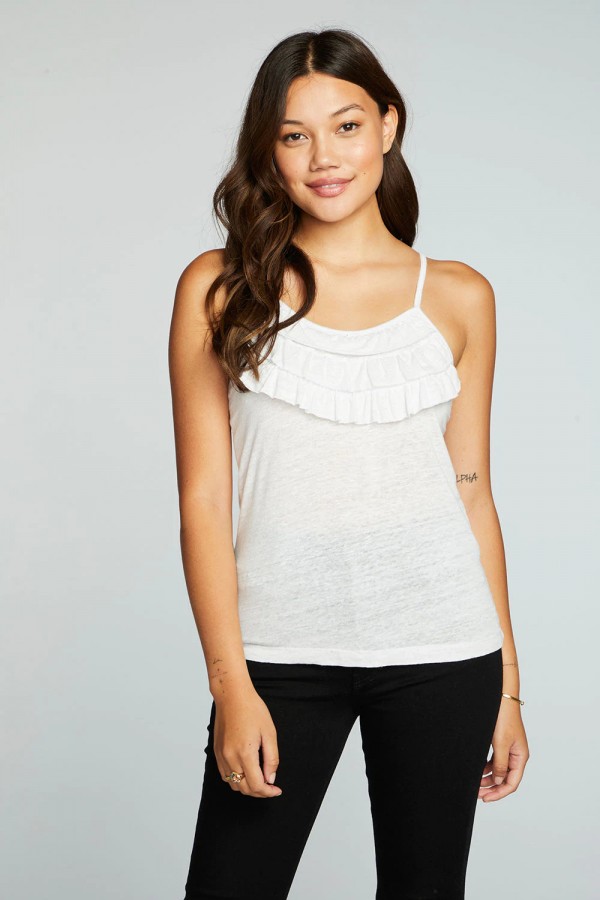 Strappy Ruffle Tank