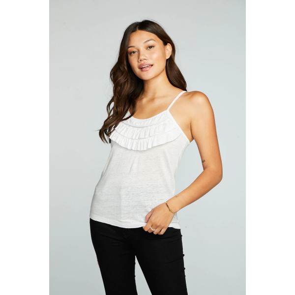 Strappy Ruffle Tank