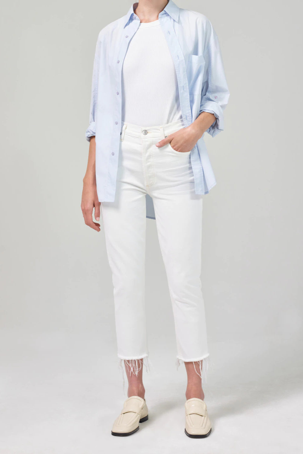 Charlotte High Rise Crop Straight