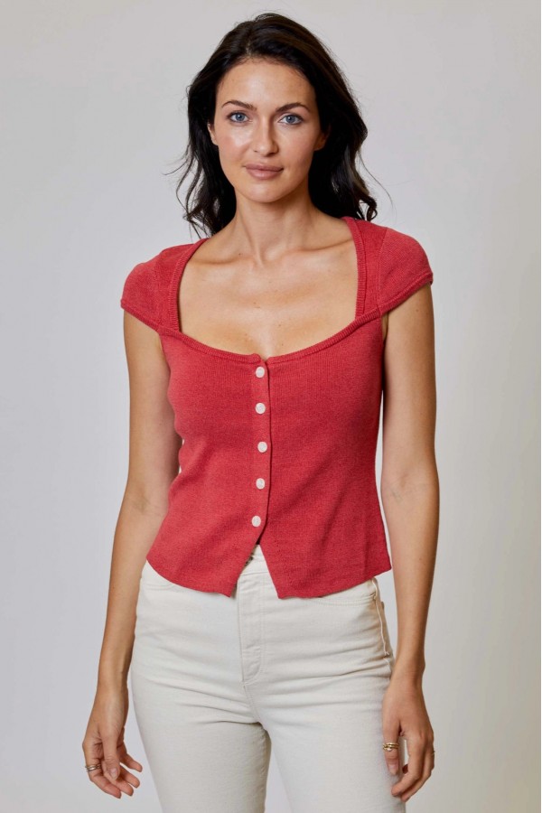 Allure Button Top