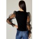 Organza Sleeve Top
