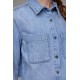 Abbey Soft Denim Crop Shirt