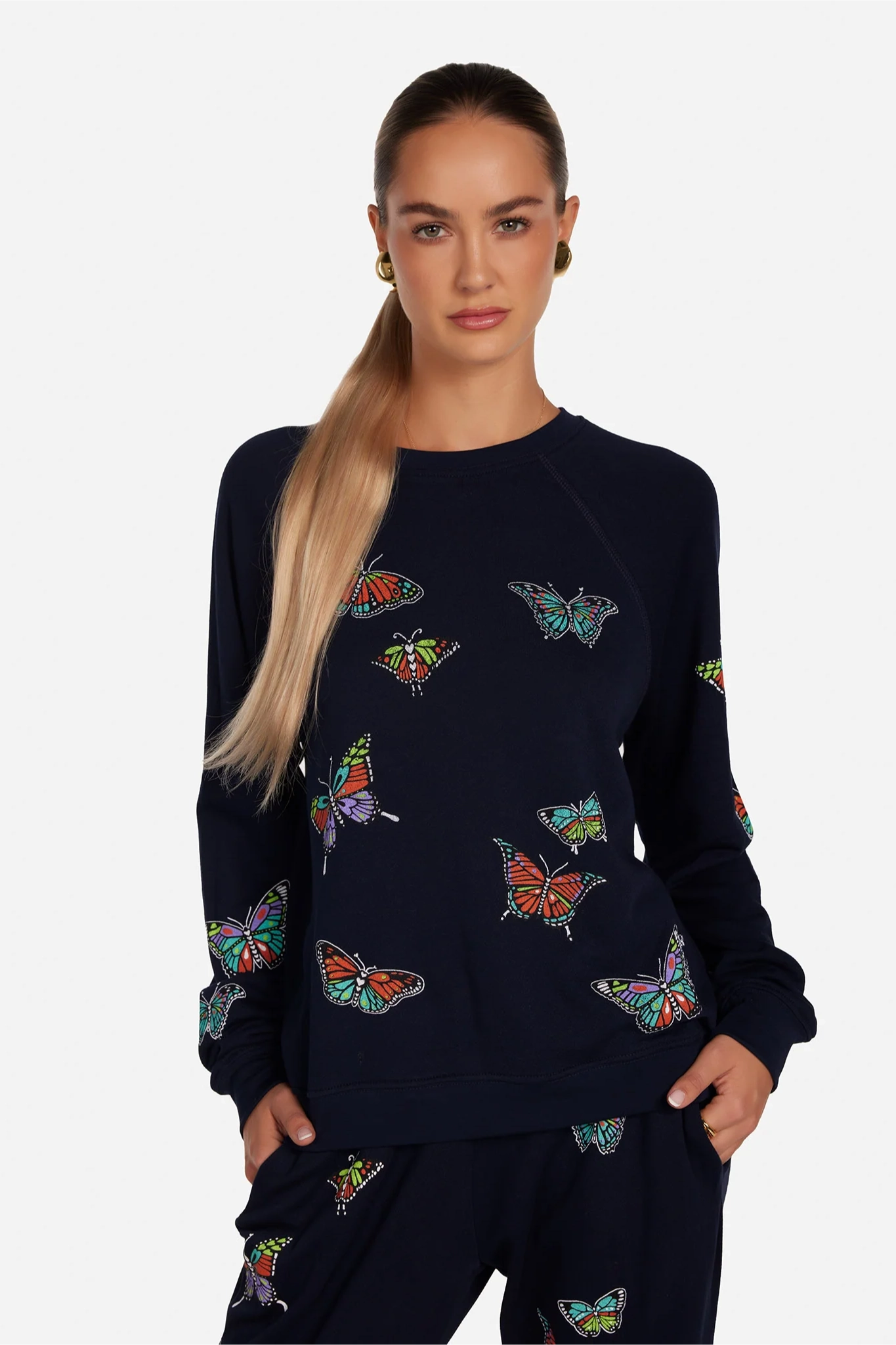 Anela Vintage Butterfly Sweatshirt