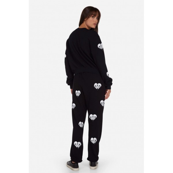 Spalding Skull Heart Sweat Shirt