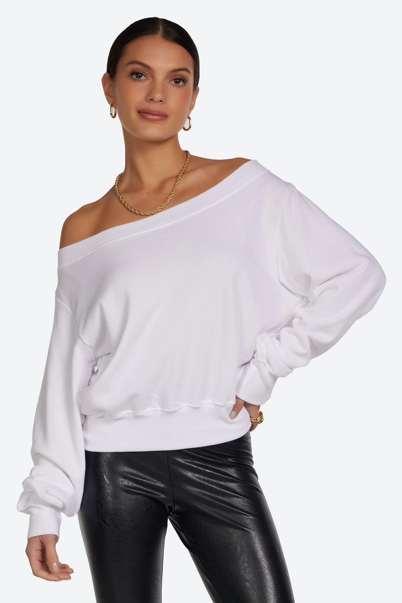 Bix Off the Shoulder Sweatshirt