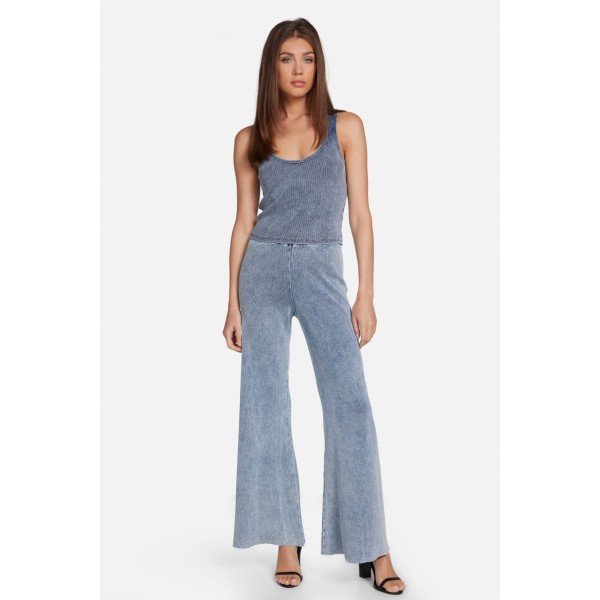 Rib Denim Wash Tank