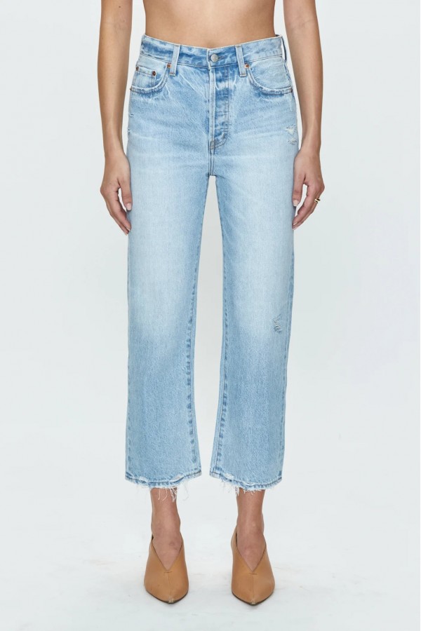 Alma Crop High Rise Straight Jean
