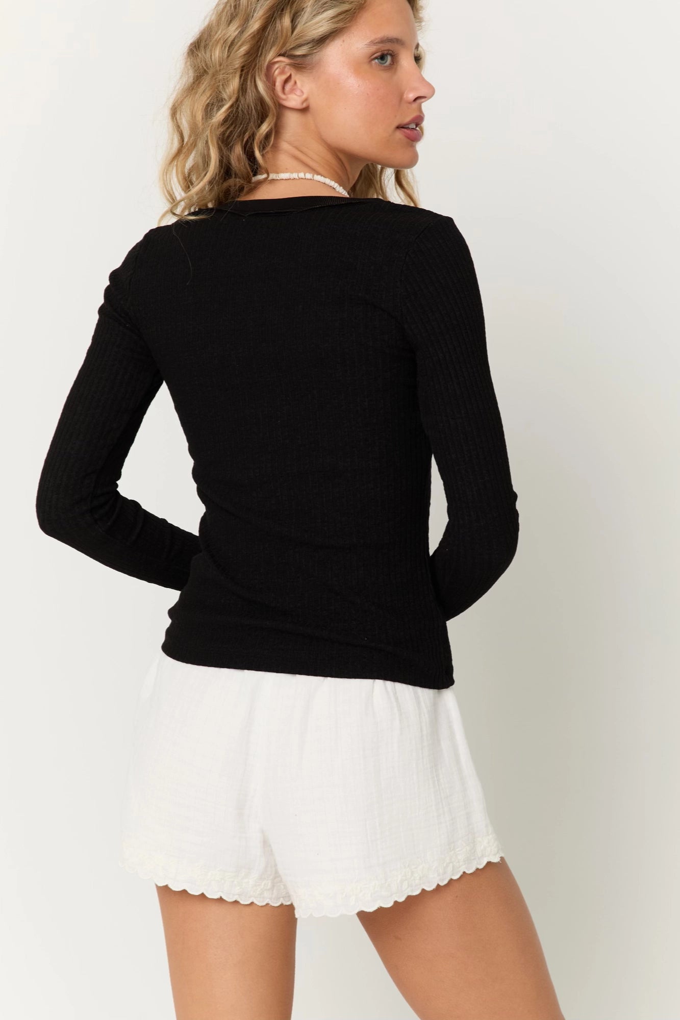 Rae Scoop Rib Long Sleeve
