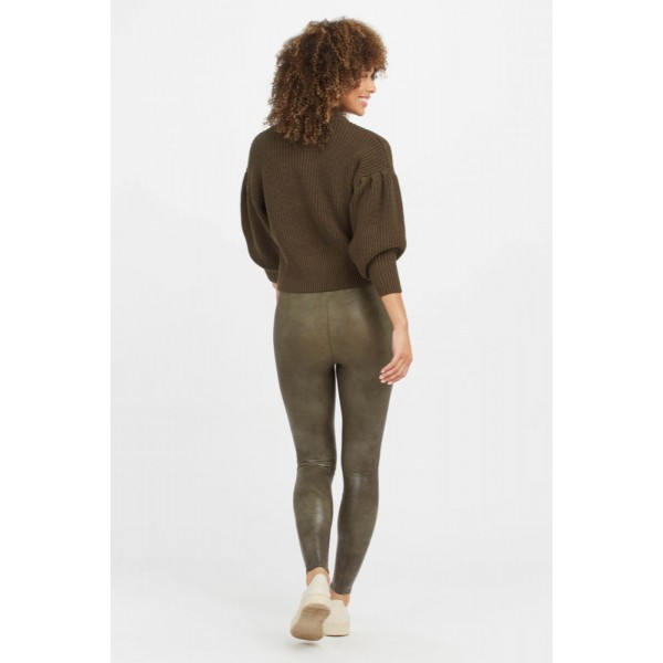 Faux Leather Croc Shine Legging