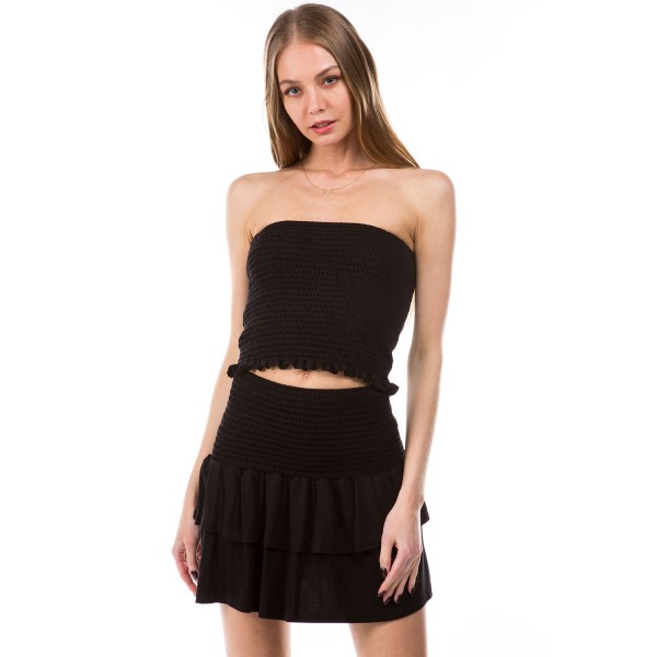 Mila Smock Tube Top