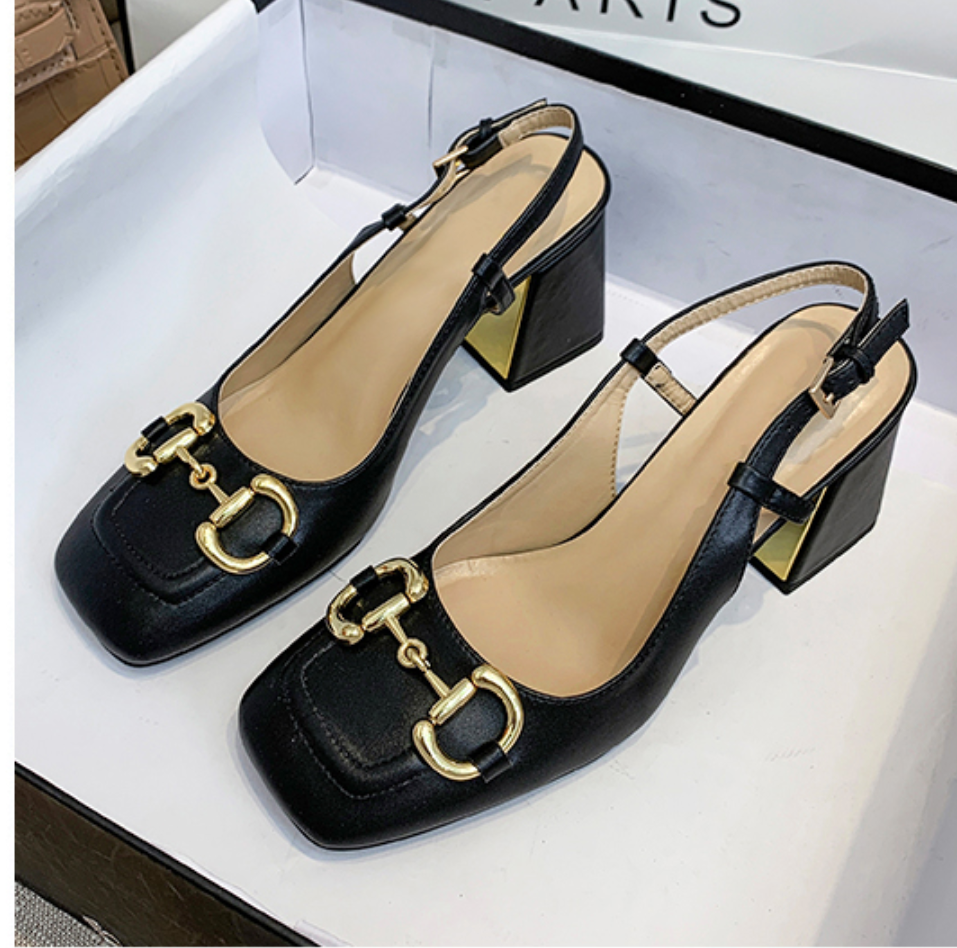 Agnes Vintage Thick Heels