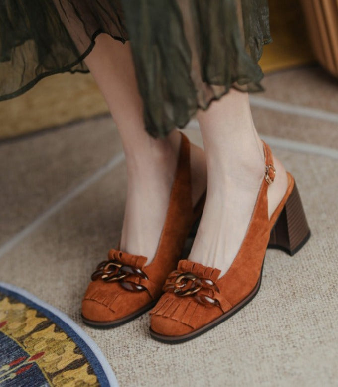 Amelia Suede Heels