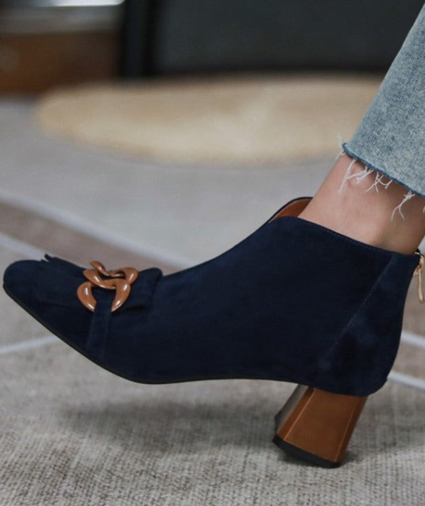 Mona Zipper Ankle Boots