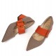 Jane Orange Heels