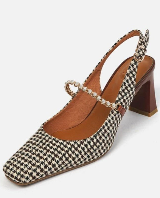 Greta Pearl Vintage Heels