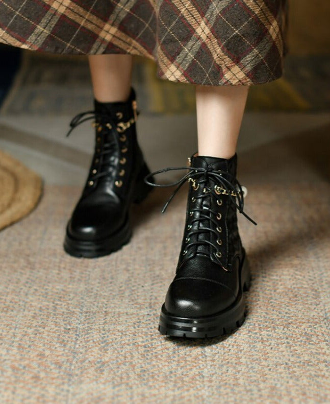 Afina Elegant Leather Boots